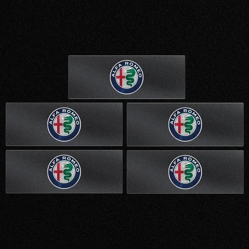 2026 Quente Alfa Romeo 1/2/5/10 Peças Autocolantes de Carro Emblema Decalques de Decoração Automóvel Autocolantes para Limpa para-brisas para Alfa Romeo 4C 159 Spider Giulia