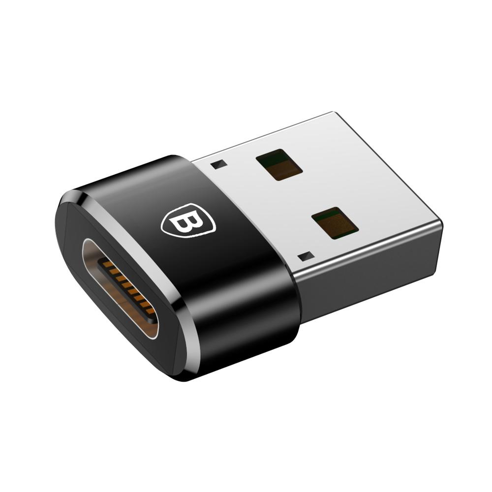Adapter Otg Converter From Usb-C (Female) To Usb-A (Male) Black