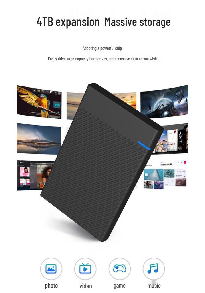 2.5" USB 3.1 Mechanical Hard Drive Enclosure for High-Speed Data Transfer