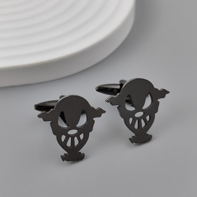 European American Broken Soul Clown Brooch Cufflinks Retro Middle Ancient Style Horror Easter Essential Clothing Accessories