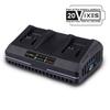 Chargeur Double - - SDBC4.5A - 4,5 A - Charge Simultanément Deux Batteries Li-ion 20V IXES