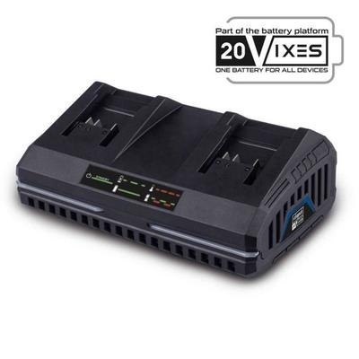 Dual Charger - - SDBC4.5A - 4.5 A - Simultaneously Charges Two 20V IXES Li-ion Batteries