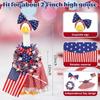 Porch Goose Outfits for 23 Inch Lawn Statue, 4th of July Costume for Cement Statue,Sculpture Clothes for Garden Patio USA 250th Anniversary Decoration