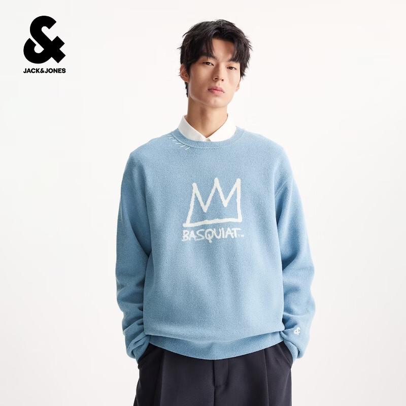 Jack & Jones BSQ Collaboration Men's Loose Round Neck Sweater