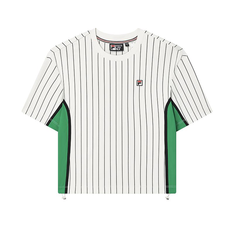 New FILA T Shirts Women's Cloud White F11W437105FWT
