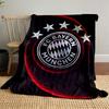 Circular Logo with Diamonds, Text, Five Stars, and Glowing Red Curves. for All Seasons Blanket Lunch Break Throw Gift