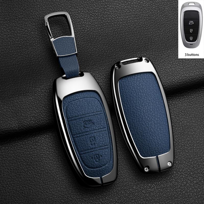Car Key Case Cover For Hyundai Sonata Sel Ev 6 8 Ioniq 5 Nexo Tucson Sonata Grandeur Sonata Metal Protection Shell