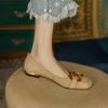 Shallow single shoes new blue retro flat bottom