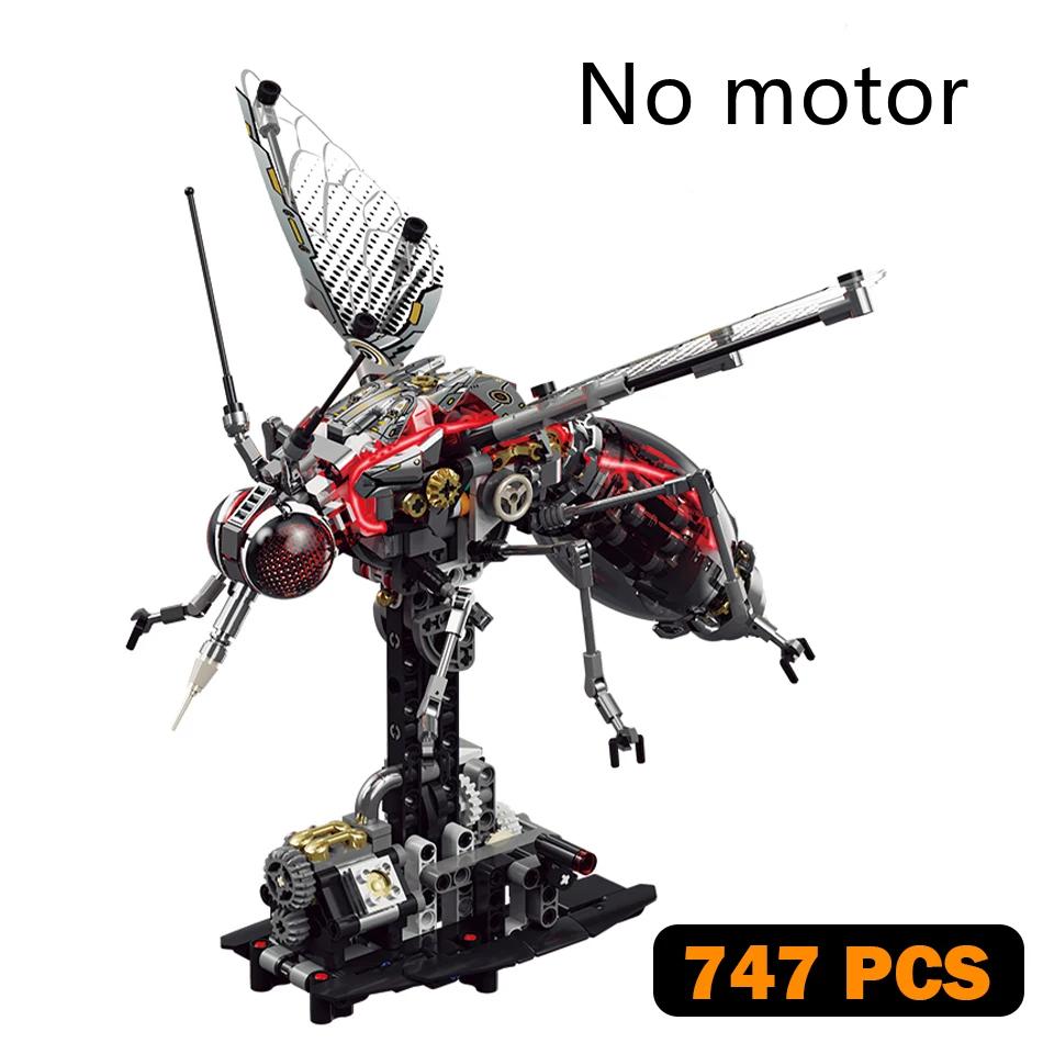 MOC Cyberpunk style Motorized Mechanical Mosquito