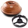 [Nagasaki Prefecture] New Ceramics Pizza Oven 26cm with Recipe Book and Temperature Sensor for Gas Stove. Suitable for Gas, Open Fl