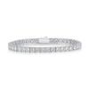 Sterling Tennis Bracelet Women Men With Moissanite Stones Adjustable Length 16.5cm To 20cm Geometric Design