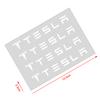 4Pc Car Door Handle 3D Stickers Tire Rear View Mirror Decals Styling For Tesla Model S Model X Model Y Cybertruck Model 3 Model Y