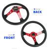 Universal 14inch 350mm Car Racing Steering Wheels Aluminium PU Deep Corn Dish Sport Drifting Steering Wheel STW020