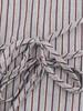 2025 Autumn Women's Slimming Double-breasted Striped Bow Shirt