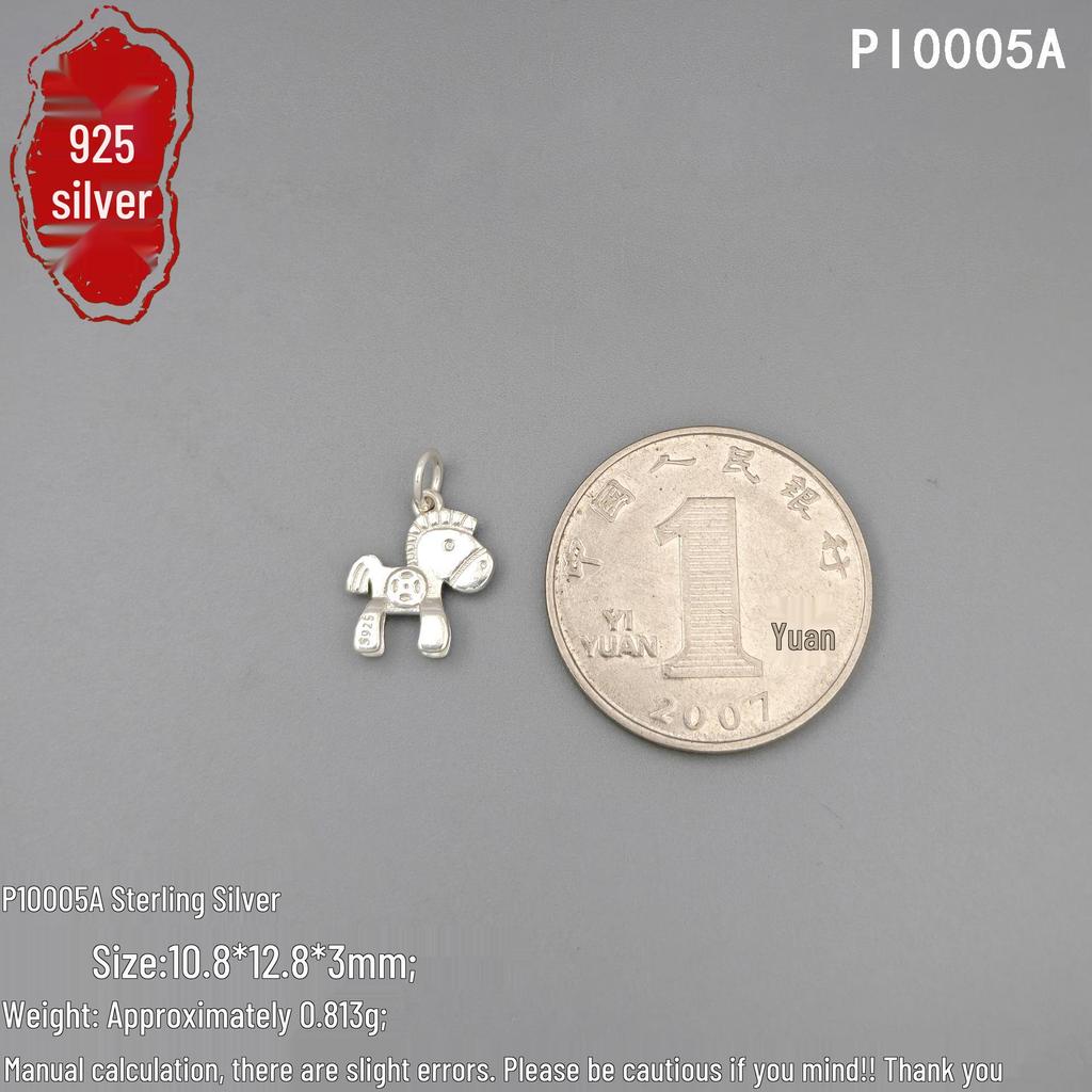 S925 Sterling Silver Money Pendant Charm with Red String Handmade Bracelet