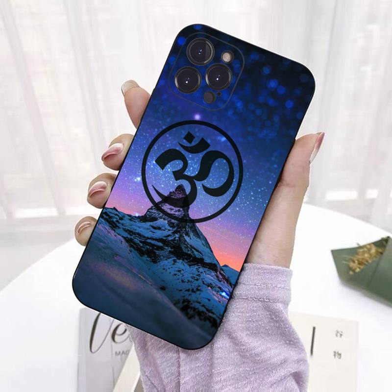 

Чехол для телефона Aum Om Yoga для iPhone 8 7 6 6S Plus X SE 2020 XR XS 14 11 12 13 Mini Pro Max, мобильный чехол 13 Pro Max