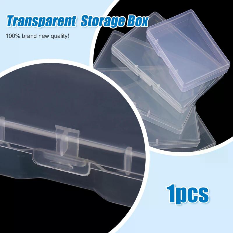 Case Durable Transparent Plastic Box Rectangular Translucent Packing Storage Organizer Dustproof Strong Jewelry Container