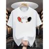 European Sizes Men'S Summer Loose-Fitting Round Neck Graphic T-Shirt, Versatile Trendy Top
