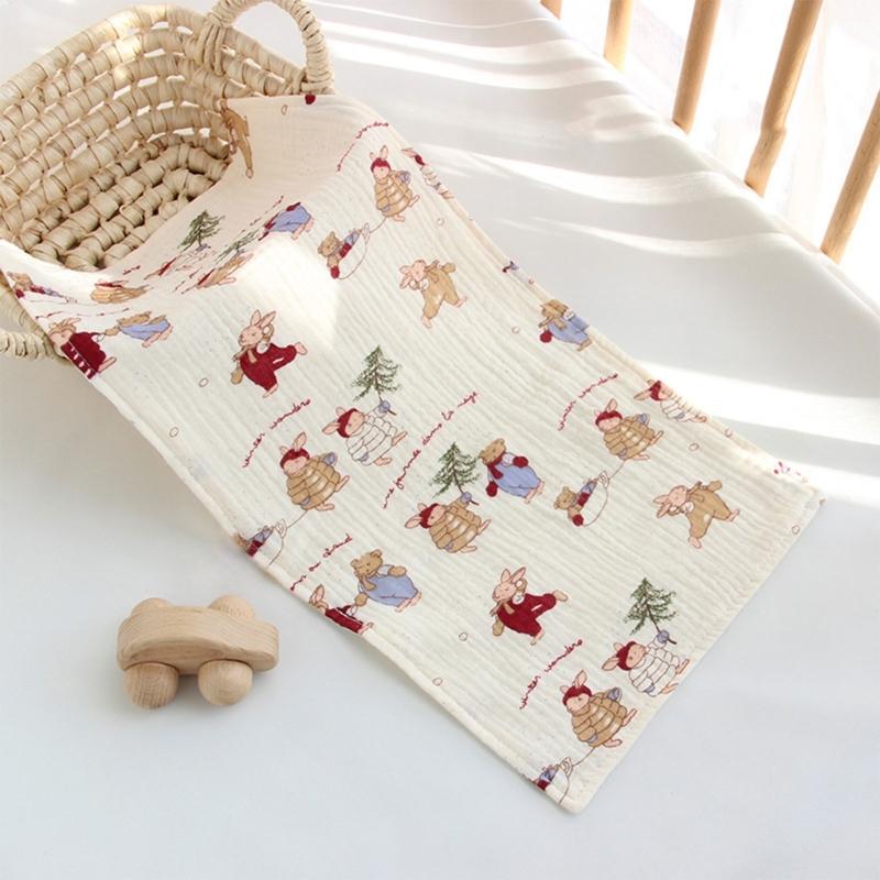 Weiches Baby Spucktuch Kleinkinder Atmungsaktive Waschlappen Rechteckiges Gesichtstuch Sabberlätzchen Waschlappen Neugeborenen-Essential