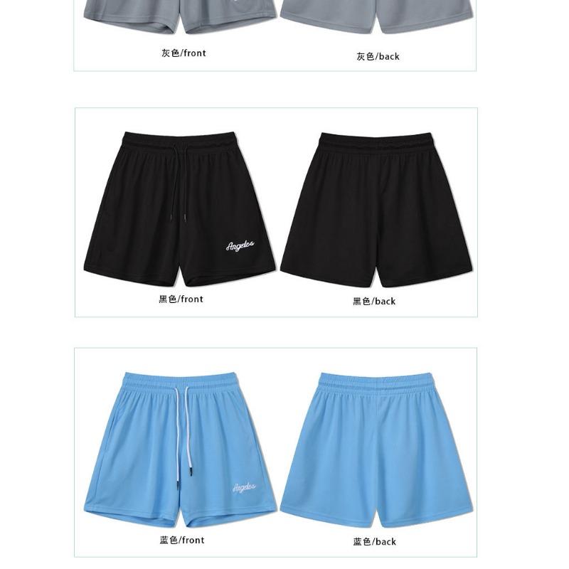 Pantaloni della tuta da basket Quarter Uomo Ricamo Casual Tendenza Retro Pantaloncini Color Caramella Donna Fitness