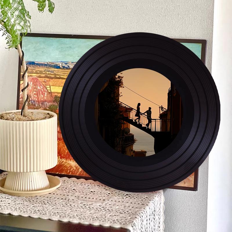 Sunset Romance Vinyl Ornament: Personalized Home Decor Gift