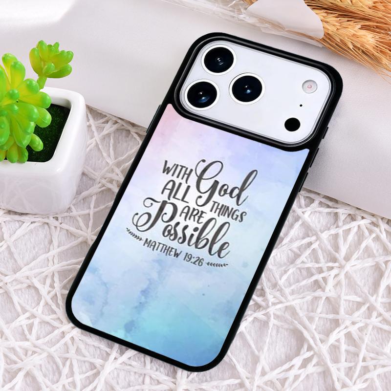 Jesus Bible Christian Religious Phone Case for iPhone 17 Air 16 15 11 12 14 13 Pro Max Shockproof Cover