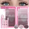 Cross-border Fairy Wheat Ear Lashes Set: Natural C Curl Segmented Voluminous Lashes