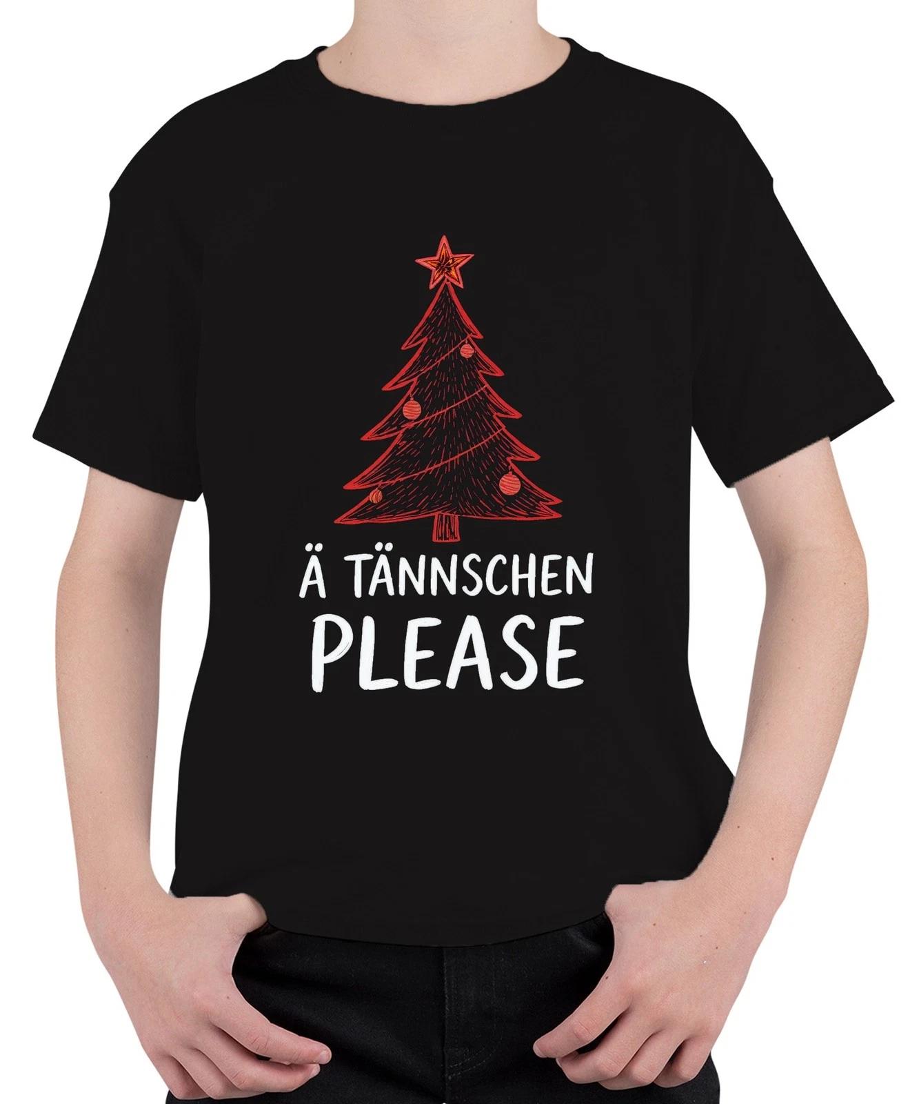 Ä TÄNNSCHEN PLEASE Weihnachtsbaum Tanne Weihnachten Sachsen Dialekt Unisex Kinde M