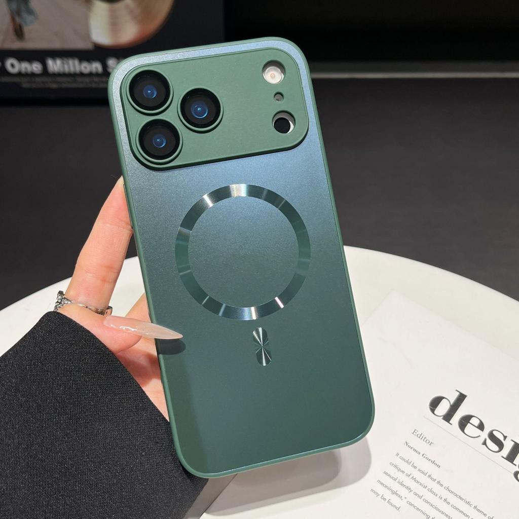 Magnetická přísavka pro pouzdro na telefon Apple 17 ProMax s matným povrchem pro iPhone 16 Jednoduché ochranné pouzdro s fólií na objektiv