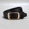 Korean Style Leather Belt Unisex Belt Simple Versatile Women Fashion Accessory