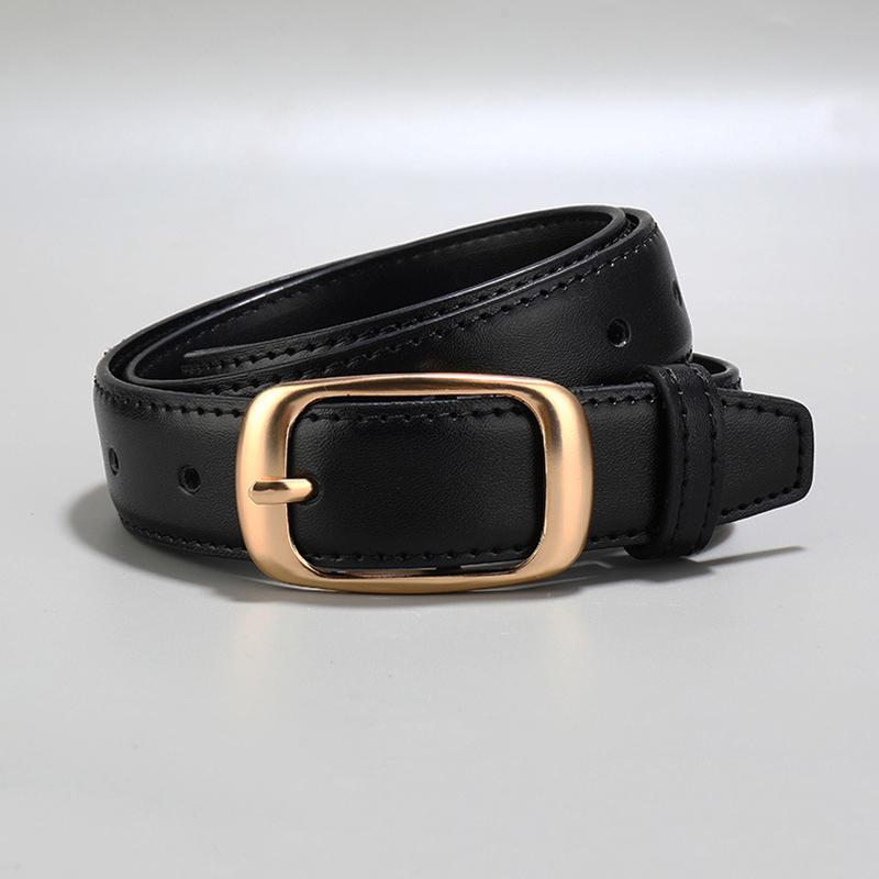 Korean Style Leather Belt Unisex Belt Simple Versatile Women Fashion Accessory