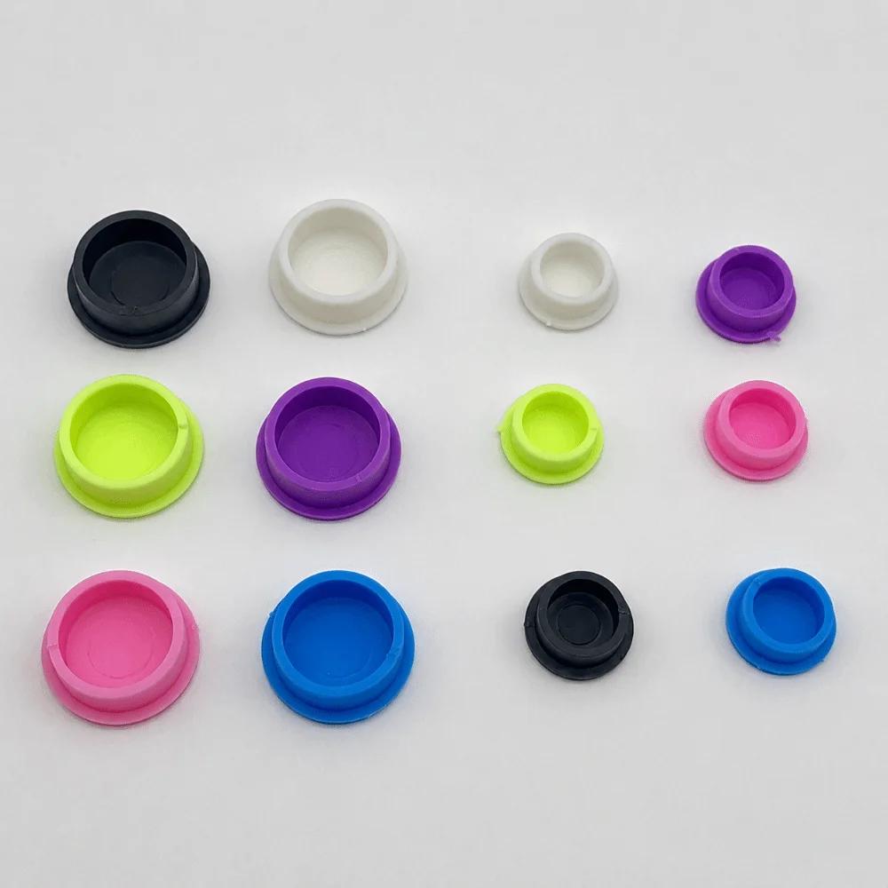 6PCS Peptide Vial Caps 3/5ml Glass Vials Bottles Silicone Reusable Seals Covers For Vials Holder Box Storage Accessories