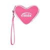 Heart Keyring Pouch Pink