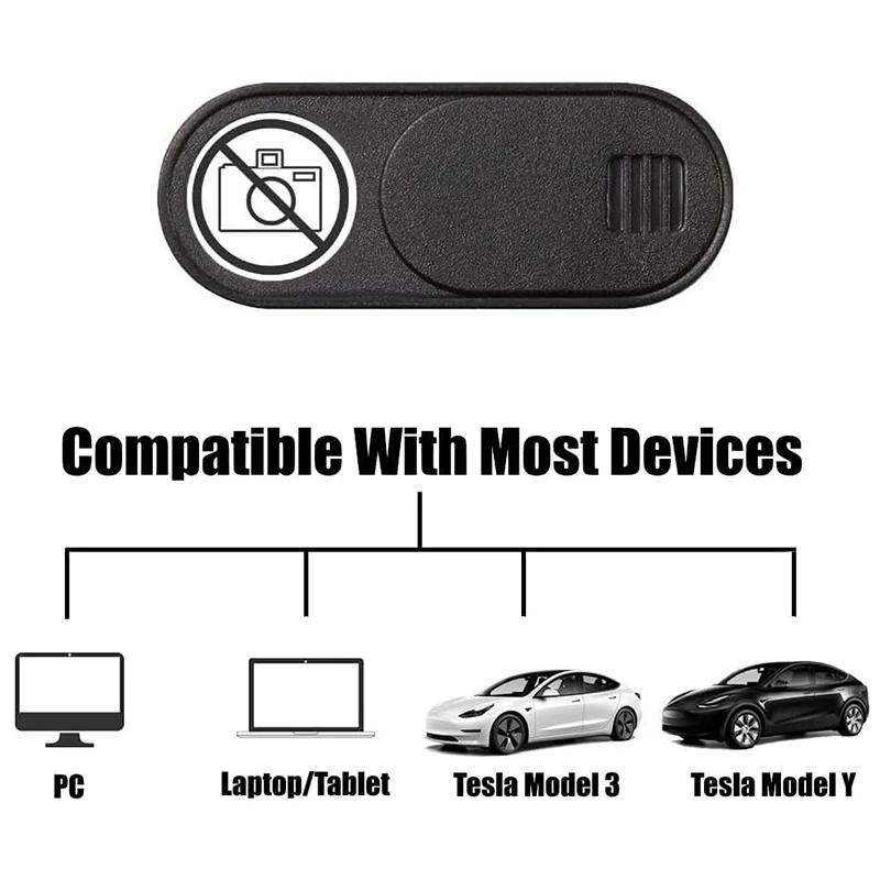 For Tesla Model Y Juniper 2025 Model 3 Highland 2025 Car Camera Cover Ultra-Thin Webcam Slide Blocker Privacy Protector Sticker