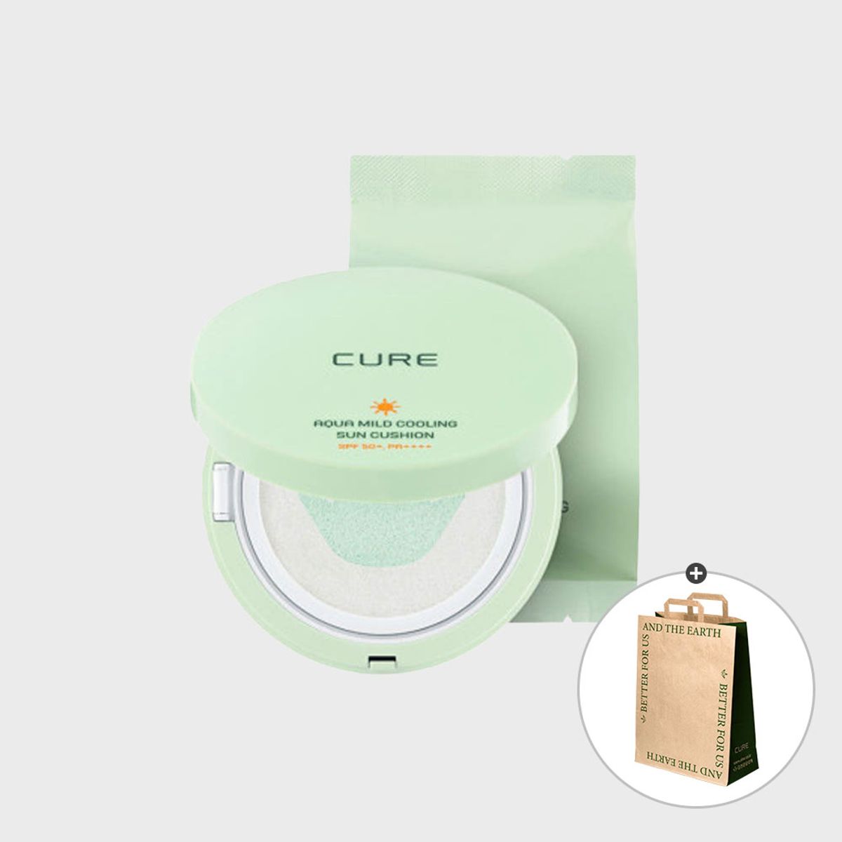 Cure Aqua Mild Sun Cushion Season 3 Main Product 25g + Refill 25g
