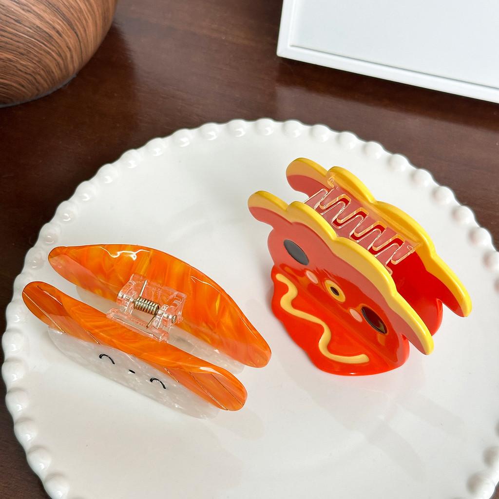 And Sweet Charming Sushi Hair Claw Colorful Acetate Clip Handcrafted For Girls Stylish