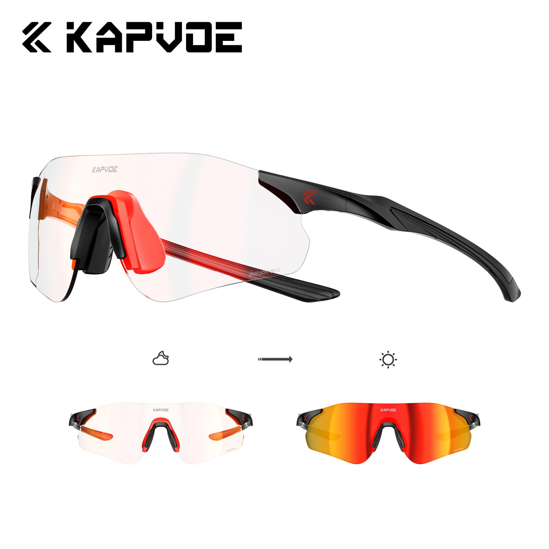 

Outdoor color-changing running sunglasses, cycling glasses, sports road bike windproof mountaineering goggles TK108-PH-RE-1L-31