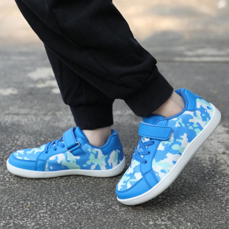 Осенне-зимние детские низкие кроссовки с широким носком Fly Woven Velcro повседневные — фото 3