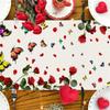 Rozen linnen tafelvlag Valentijnsdag tafeldecoratie tafelkleed kussen tafelkleed huisstof