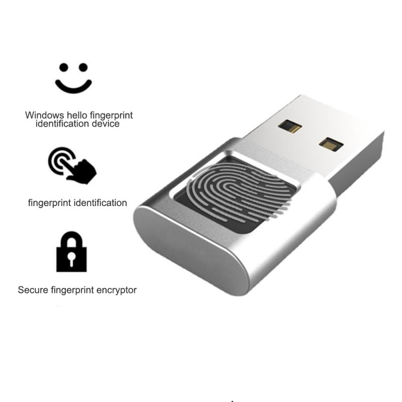 Datamaskin Fingeravtrykkslogger USB-grensesnitt Pålogging Lås opp Fingeravtrykkslesermodul Enhet Kompatibel