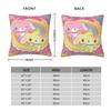 Cartoon Sugarbunnies Square Pillowcases Polyester Seat Sugar Cushion Case Creative Home Decoration Pillowcase 45*45