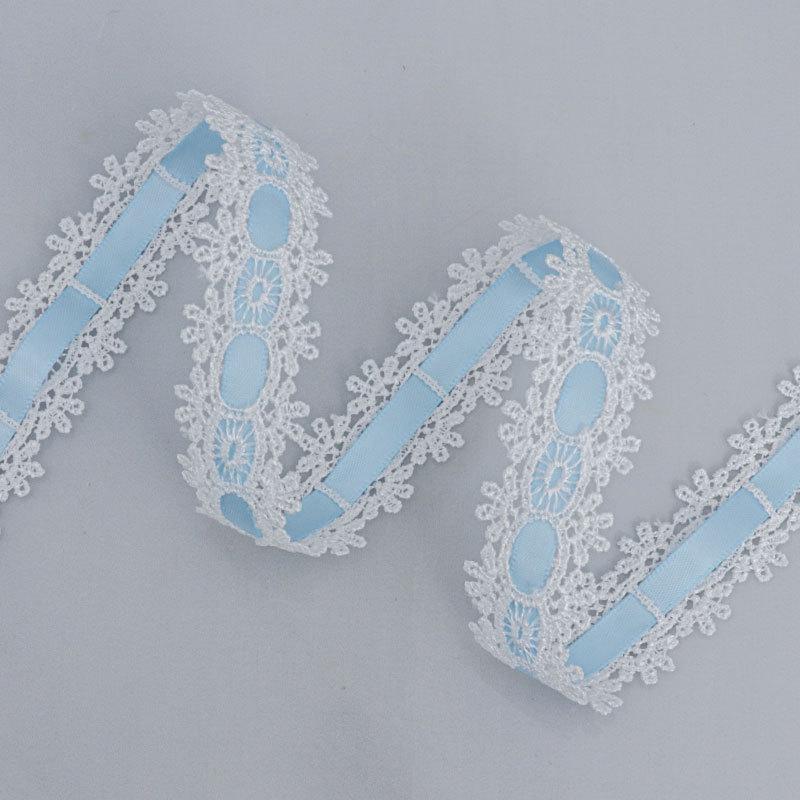 Pachet elegant de carduri handmade cu panglică din dantelă ajurată față-verso, accesorii pentru rochii din dantelă solubilă în apă, accesorii vestimentare, panglici pentru realizarea de articole de artizanat