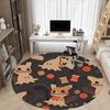 1pc Ghostly Sewing Office Round Area Rug, Indoor Mat Suitable For Office, Under Office Chairs Bedroom Living Room Home Decor, Room Deco 022