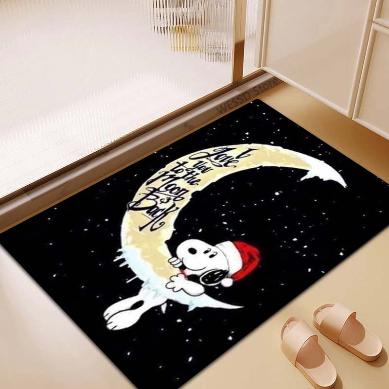 3D Snoopy anti-slip rug, suitable for living rooms, bedrooms, game rooms, sofas, home décor, doormats