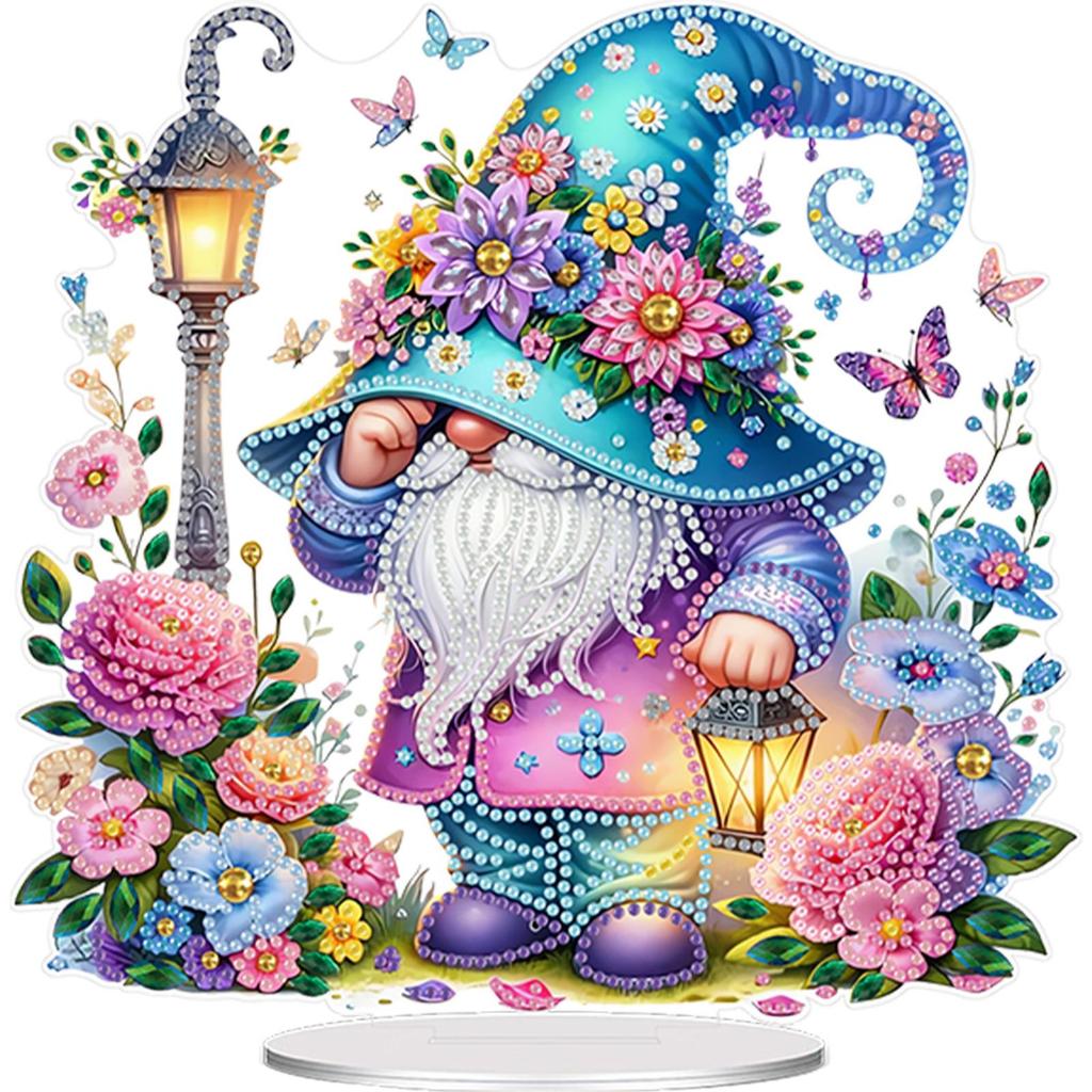 Acrylic Special Shape Cake Diamond Painting Tabletop Ornaments Kit Rhinestones Desktop Ornaments Diamond Painting Desktop Decors