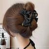 Women's Bowknot Claw Clip: Small & Medium Sizes, Ideal for Little Hair & Half Updos