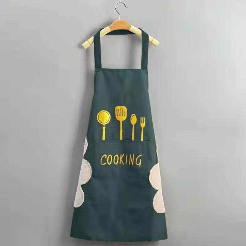 Stylish Waterproof Kitchen Apron for Cooking Oil-Resistant Sleeveless Design, One Size Fits All