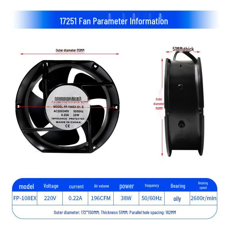 Oushenghua 220V Oil-Impregnated Axial Fan