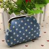 Change Purse Dots Canvas Pouch Small Purse Wallets Coin Bag Linen Coin Purse Korean Money Bag