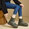 Fashionable Women Thick-soled Water Boots for Rainy Season Waterproof Gumboots